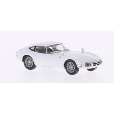 Miniature Toyota 2000 GT, blanche