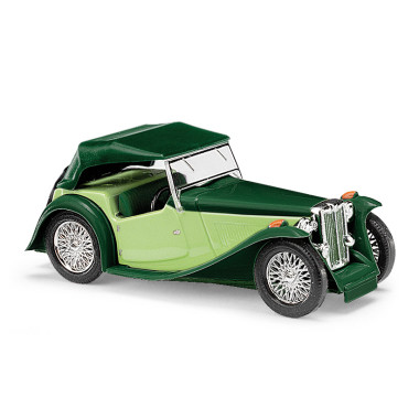 Miniature MG Midget TC Cabriolet vert 2 tons Miniature MG Midget TC Cabriolet vert 2 tons