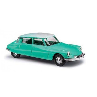 Miniature Citroen DS 19 verte avec toit blanc