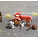 Scénette figurines, Tracteur en panne