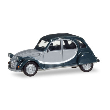 Miniature Citroen 2 CV Charleston, gris clair / gris foncé Miniature Citroen 2 CV Charleston, gris clair / gris foncé