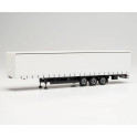 Miniature Remorque de camion 15 mètres, blanc