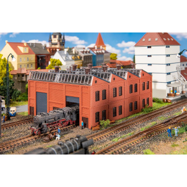 Maquette Atelier pour locomotives