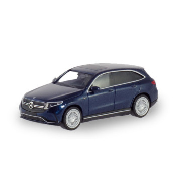 Miniature SUV électrique Mercedes-Benz EQC AMG, bleu