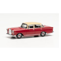 Miniature Mercedes-Benz 200 rouge avec toit crème