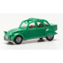 Miniature Citroen 2 CV verte avec coffre