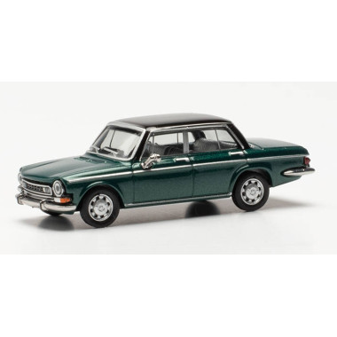 Miniature Simca 1301 Special, verte avec toit noir