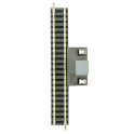 Rail droit N ballasté Fleischmann, raccord bipolaire antiparasité 111mm