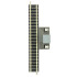 Fleischmann FLEI9108 - Rail droit N ballasté Fleischmann, raccord bipolaire antiparasité 111mm