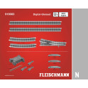 Coffret de rails N ballasté Fleischmann Ü1 DCC digital