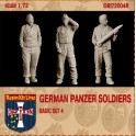 Figurines maquettes Equipage de Panzer Allemand (set 4)
