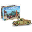 Maquette Ford Pickup Street Rod 1937 avec planche de surf