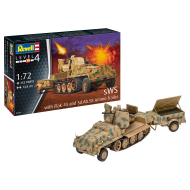 Maquette sWS -Flak- Sfl. avec 3,7cm Flak 43