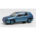 Miniature VW Golf III VR6 bleu métallisé, avec jantes bleues