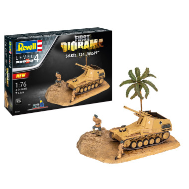 Maquette 1er Set Diorama - Sd.Kfz. 124 Wespe