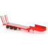Odeon ODEON104 - Semi-remorque porte engin 3 essieux rouge (sans tracteur)