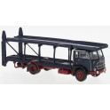 Miniature Fiat 642 Transporteur de voitures, bleu foncé/rouge foncé, 1962