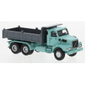 Miniature Volvo N 10 camion benne, turquoise clair/gris, 1980