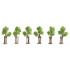 Noch NOCH21538 - Jeunes arbres avec tuteur, 4 cm de haut, 6 pièces