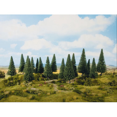Sapins, 16 pièces, 4-10 cm