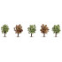 Noch NOCH25615 - Arbres fruitiers en fleurs, 5 pcs, 8 cm de haut