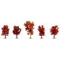 Arbres d'automne, 5 pcs, 8-10 cm de haut